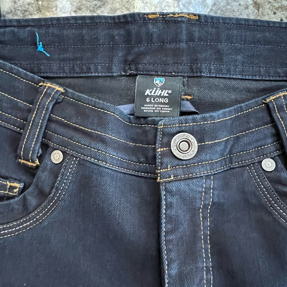 KUHL style 108846 straight jeans in Indigo Dye size 6 LONG
